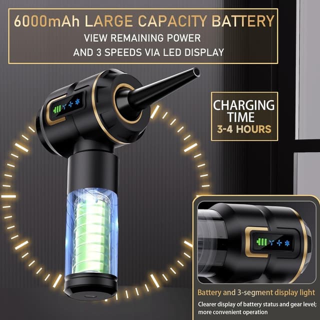 Thumbnail 4 de Lyiazsoy Car Vacuum Cleaner 27,000PA cordless