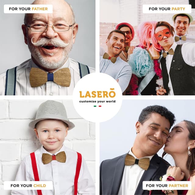 Thumbnail 6 de LASERO Pajaritas Hombre Originales de Madera