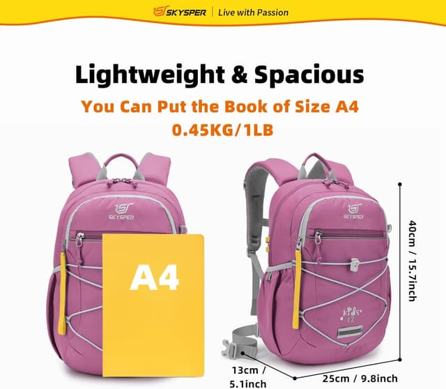 Detalle 1 de SKYSPER Kinderrucksack 600D Wandern 3-8