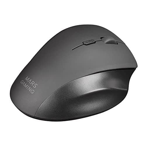 Detalle 2 de MARSGAMING MMWERGO Negro: Ratón Inalámbrico Ergonómico