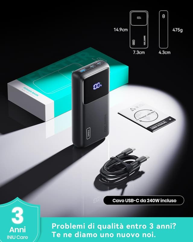 Thumbnail 6 de INIU Laptop Power Bank 100W 🔌