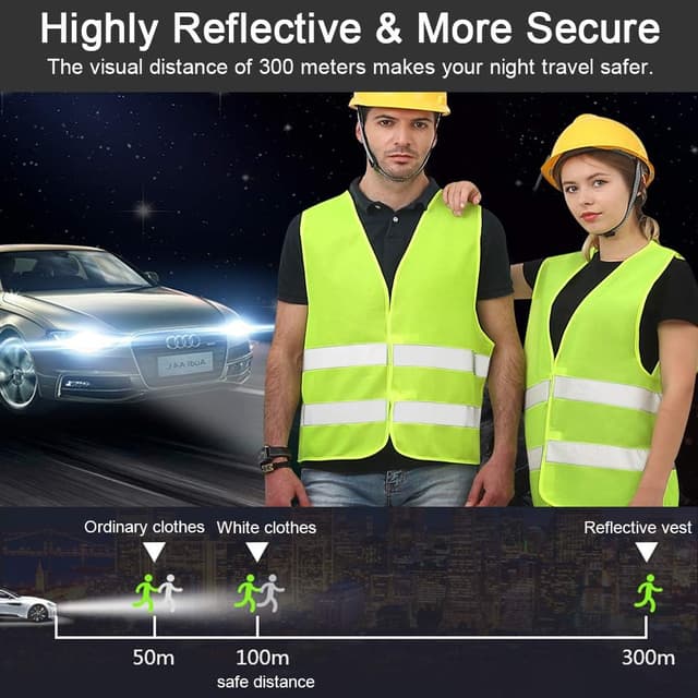 Detalle de BUZIFU reflective safety vest 5 cm