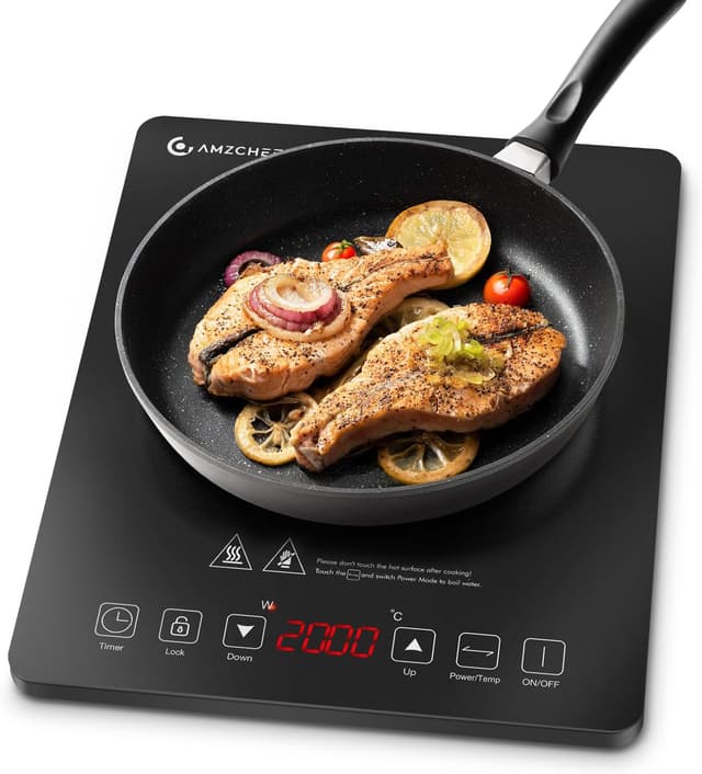 Detalle de AMZCHEF Single Induction Hob 2000W
