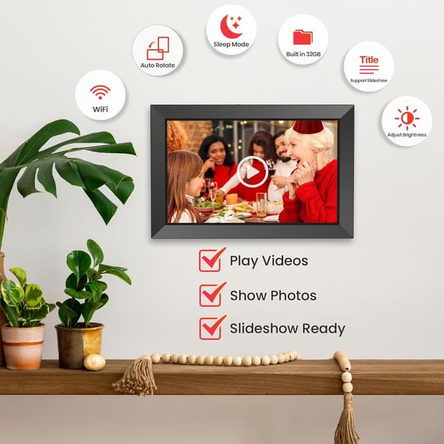 Thumbnail 4 de FRAMEO Digitaler Bilderrahmen 10,1" IPS 32GB 🖼
