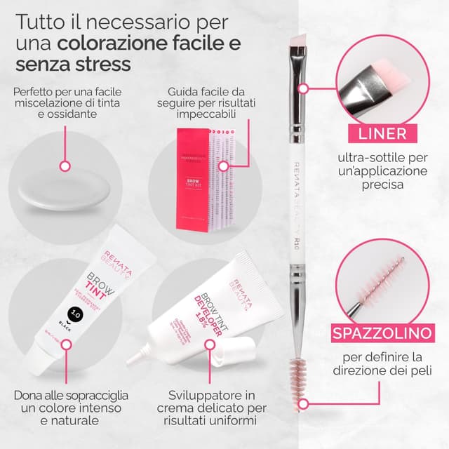 Thumbnail 5 de Renata Beauty Kit Tinta Sopracciglia Nero 30 utilizzi
