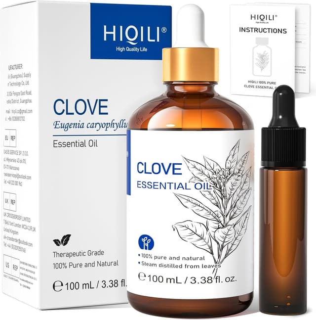 Detalle de HIQILI Nelkenöl 100 ml ätherisches Öl