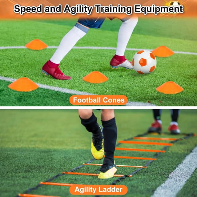 Detalle de Yimore Porta Calcio Bambini 3 in 1 pieghevole con borsa e accessori, 120×90×90 cm