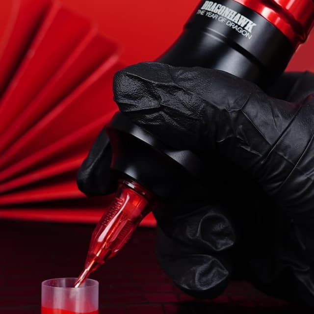 Detalle de Dragonhawk Fold Pro Kit sans fil avec 7 courses réglables (2,4 à 4,2 mm) et 2 batteries 1500 mAh – Rouge