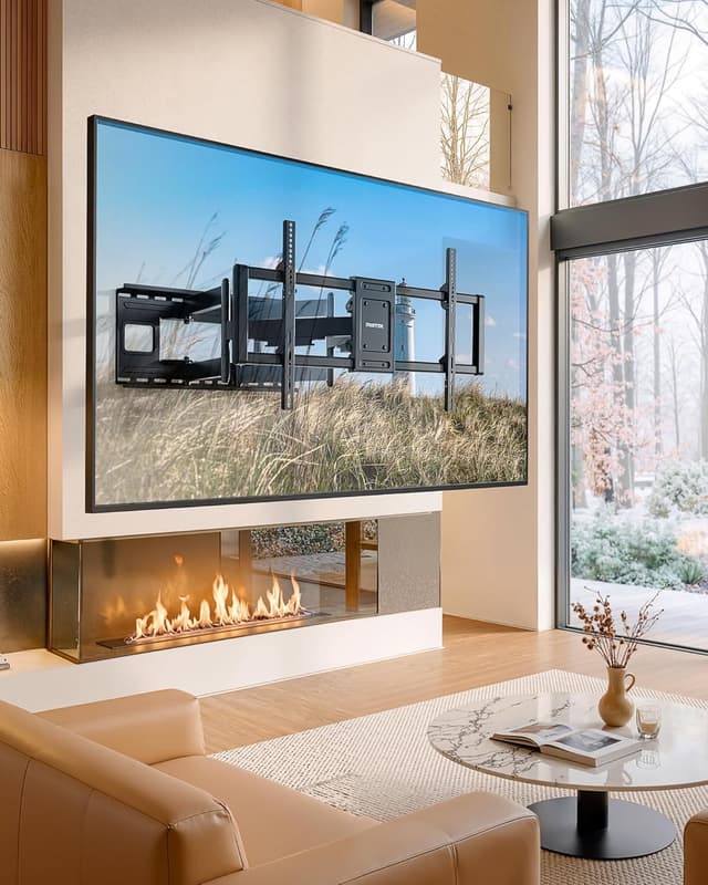 Thumbnail 6 de monTEK Heavy Duty Full Motion TV Wall Mount (43–98 Inch) — 265 lbs Capacity, 27.7" Extension, Max VESA 800x400mm