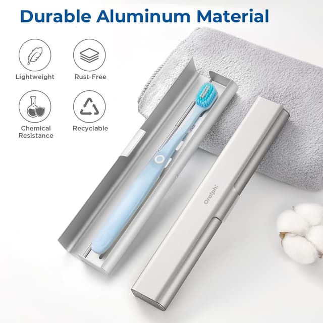 Thumbnail 1 de Oralphi Aluminum Toothbrush Travel Case 8.3in