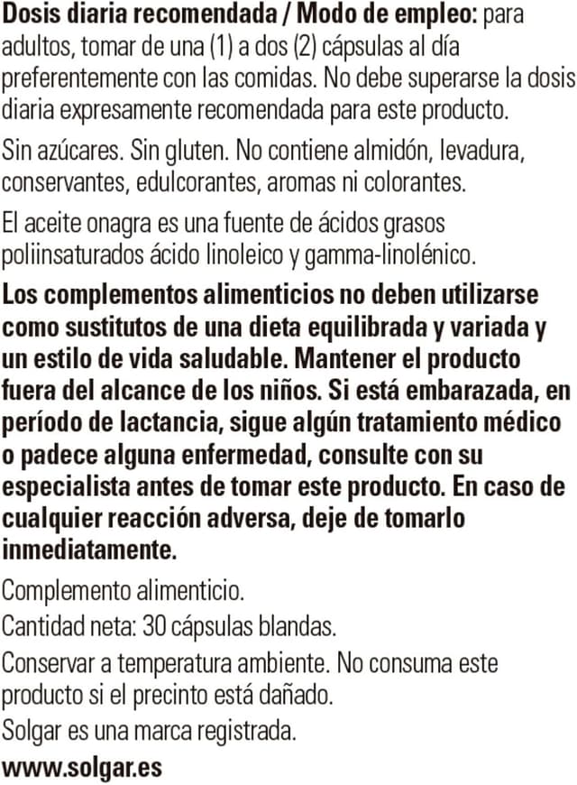Thumbnail 1 de Solgar Aceite de Prímula de Rosa 1300 mg 🌸 - 30 Cápsulas