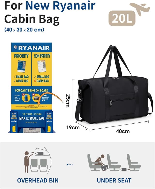 Thumbnail 1 de Narwey Ryanair Cabin Bag 40x30x20 20L