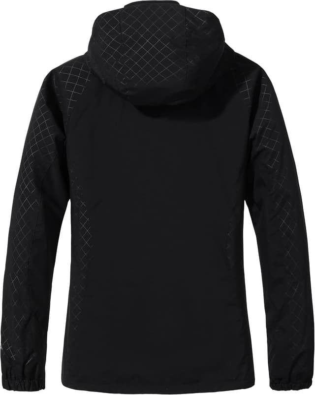 Detalle 2 de DCmount Regenjacke Damen wasserdicht mit abnehmbarer Kapuze – Softshell-Übergangsjacke fürs Outdoor-Training