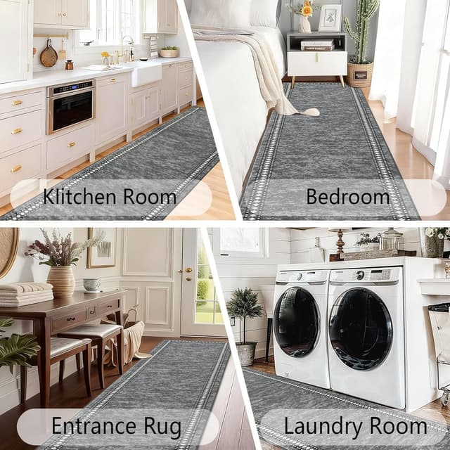 Detalle 2 de Homcomodar 65x300cm Hallway Runner Rug