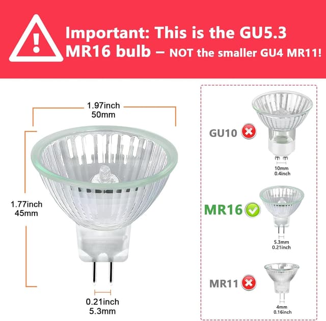 Thumbnail 1 de Givurao MR16 Halogen 20W Leuchtmittel