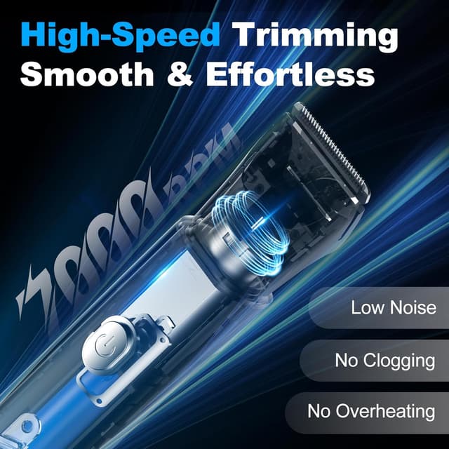 Thumbnail 6 de Body Hair Trimmer Men 2-in-1 Grooming Kit 🪒