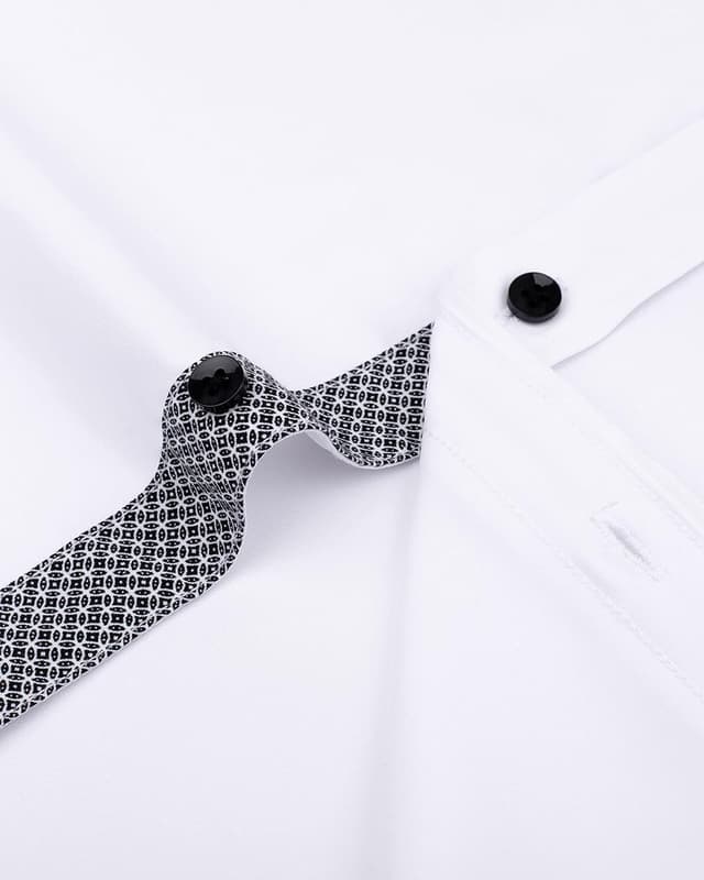 Detalle de J.VER men’s short sleeve non-iron stretch dress shirt (regular fit) – summer business & smart casual button-down