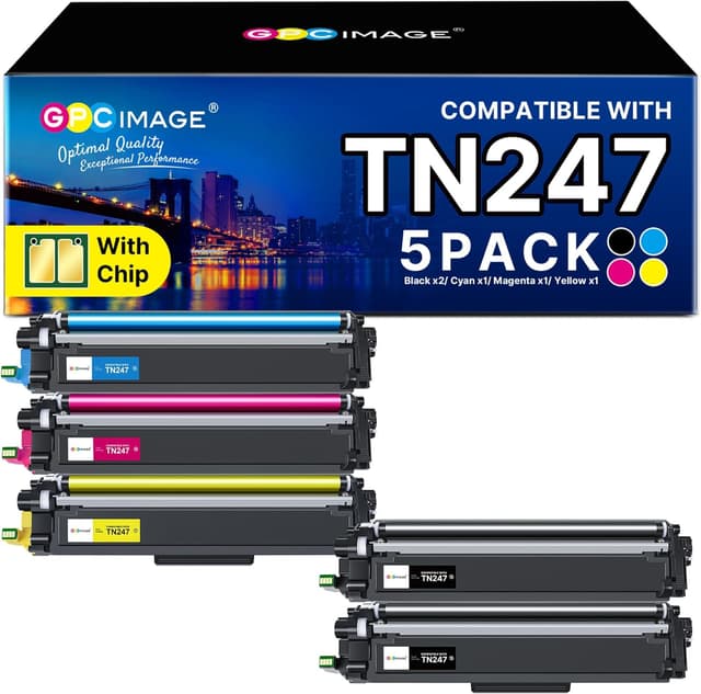 Detalle de GPC IMAGE TN247 Kompatibel Toner 5er-Pack 🖨