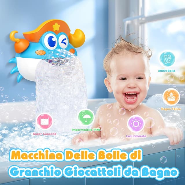 Detalle de iKidiki Giochi Bambini Granchio Bolle 230 ml