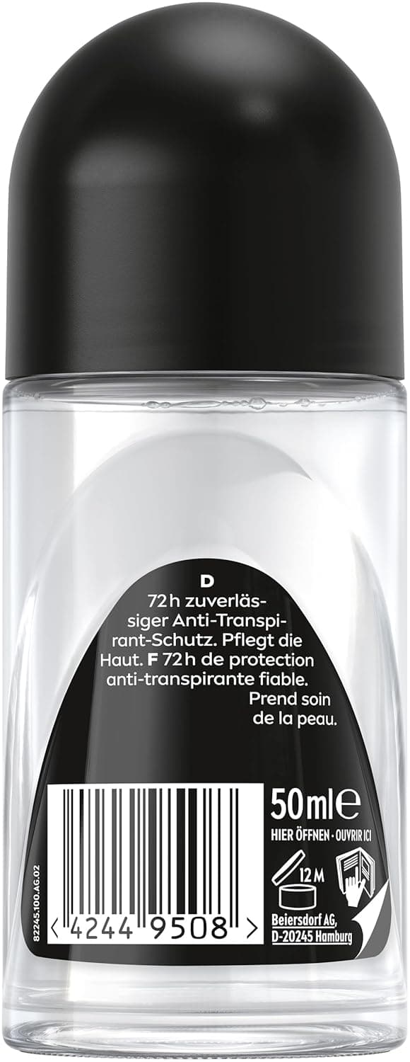 Thumbnail 6 de NIVEA MEN Black & White Invisible Original Deo Roll-On – Antitranspirant mit 72h Schutz, Anti-Flecken-Formel (50 ml)