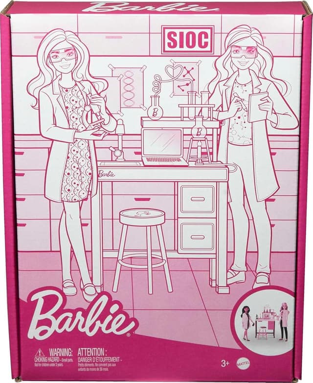 Thumbnail 5 de Barbie HJY95 Laboratorio Científico con 2 Muñecas y Accesorios 🧬