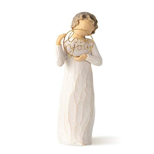 Detalle de Willow Tree Figura niño con cartel Love you Home Deco Enesco 🏠