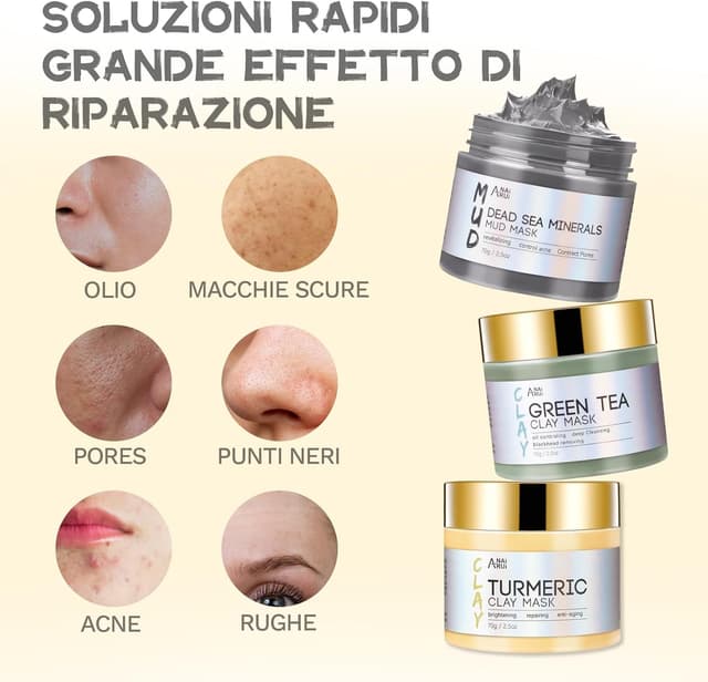 Detalle de ANAiRUi Maschera Viso Curcuma 210 g