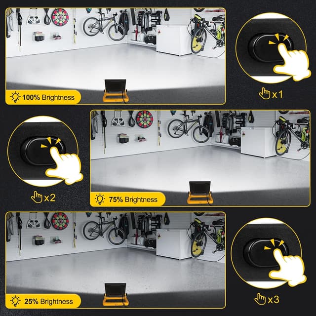 Detalle 2 de T-SUN Projecteur LED Chantier 60W 6000K IP66 portable à 3 modes