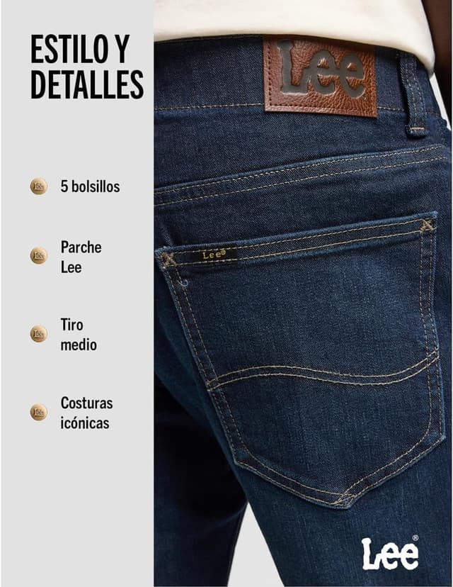 Thumbnail 5 de Lee Straight Fit Xm Jeans Hombre 36W/30L talla 36W / 30L