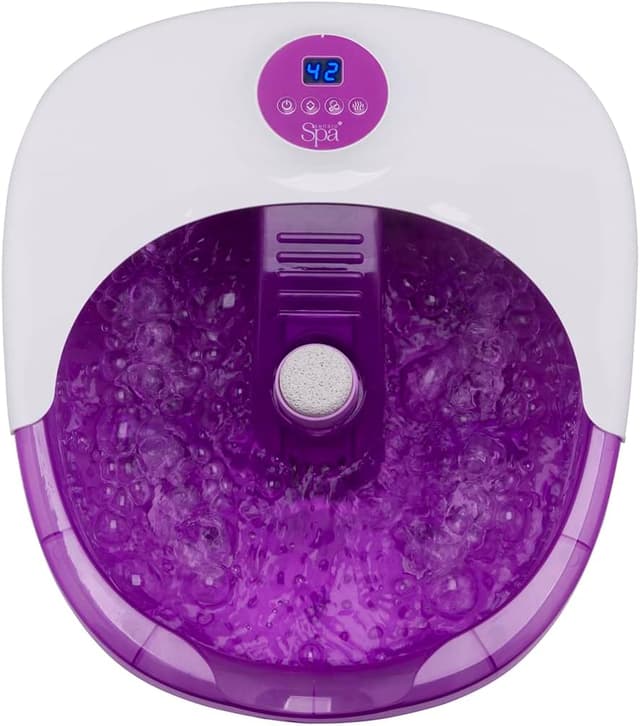 Detalle de Sensio Spa Luxury Heated Foot Spa Massager with Digital Temperature Control & Bubble Massage Rollers