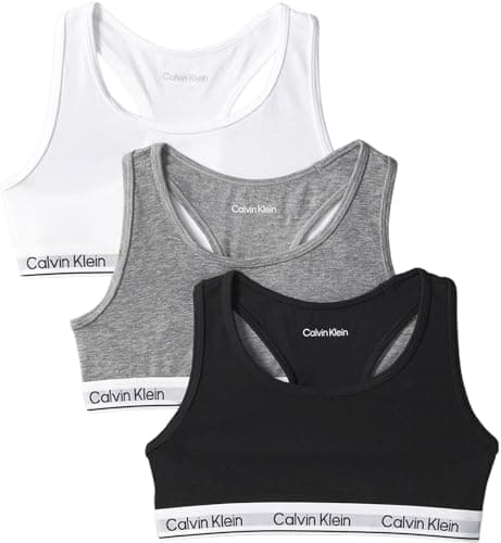 Detalle de Calvin Klein Sujetador Bralette pack 3, talla 8-10