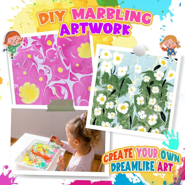 Detalle de Hapikids glow water marbling paint 30ml