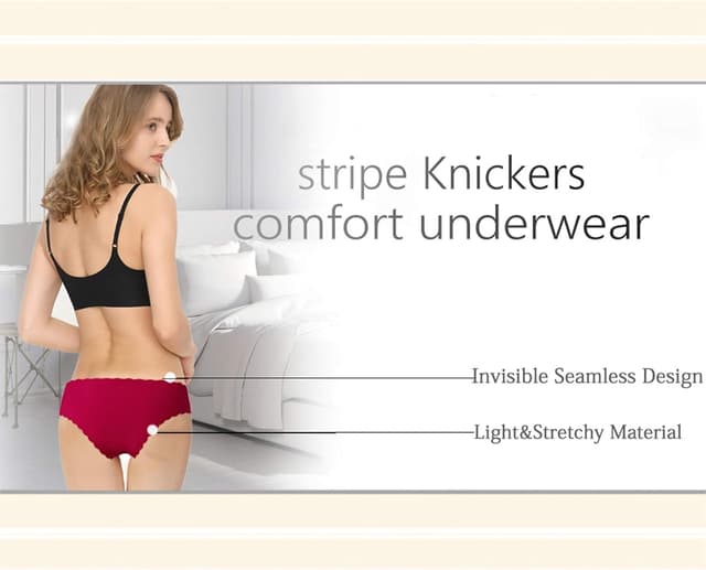 Thumbnail 6 de Donpapa culotte/pantaloncini slip invisibili senza cuciture a vita bassa (confezione da 3/6)