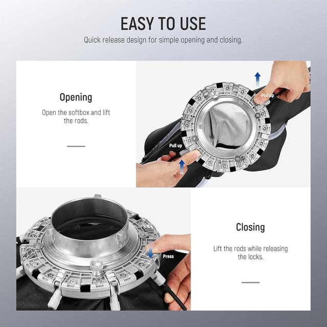 Thumbnail 1 de NEEWER NS35P 90cm Octagonal Softbox