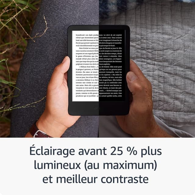 Detalle de Amazon Kindle (nouvelle génération) vert matcha – écran antireflets, éclairage avant réglable et 16 Go