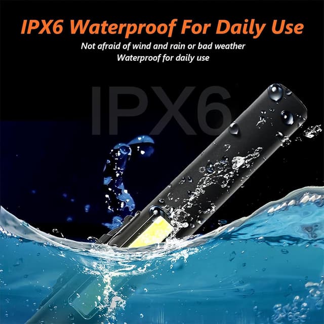 Thumbnail 3 de flintronic Torcia LED con clip COB, IPX4