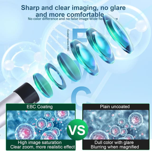Thumbnail 1 de 40X–2000X Kids & Adults Microscope with Phone Adapter 🔬