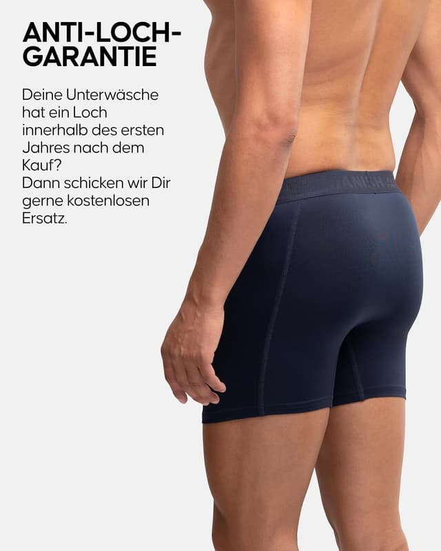 Detalle 2 de DANISH ENDURANCE 6er Pack Sport-Boxershorts Herren (Funktionsunterwäsche, atmungsaktiv & geruchsneutral)