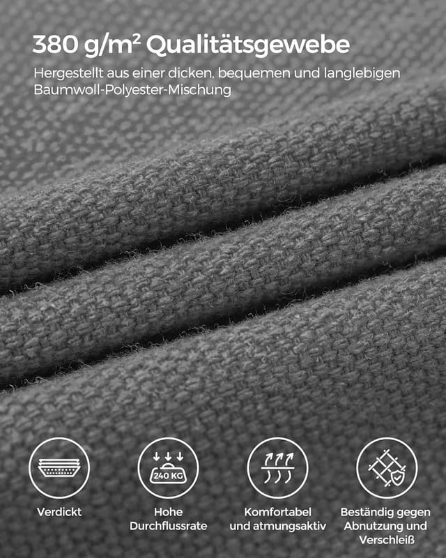 Detalle 1 de SONGMICS Hängematte GHS001G01 210 x 150 cm