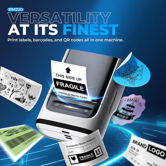 Detalle de Nelko PM220 Bluetooth label printer 5 cm