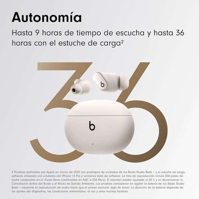 Detalle 2 de Beats Studio Buds+ 🎧 Auriculares inalámbricos con cancelación de ruido