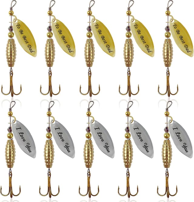 Detalle de SANTUO Trout spinner kit 10 lures