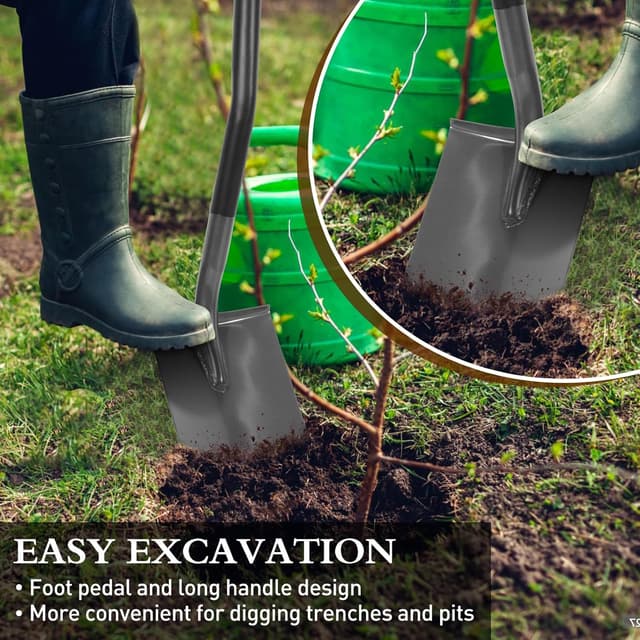 Thumbnail 4 de HYCHIKA Pala de Jardinería Circular con Mango Curvado 🌱