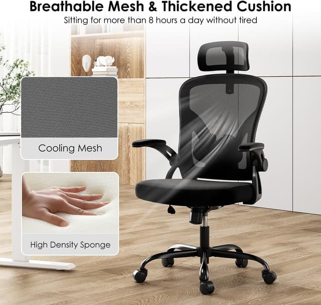 Thumbnail 6 de Farini Höhenverstellbar Ergonomischer Stuhl 150 Kg