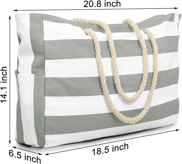 Detalle 2 de Waterproof Beach Bag Large 20.8x14.5in Tote