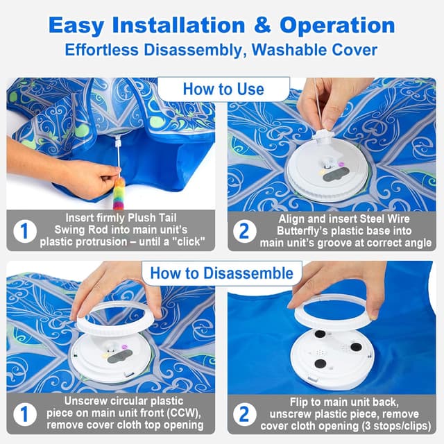 Thumbnail 5 de Qraxond Interactive Touch-Activated Cat Toy