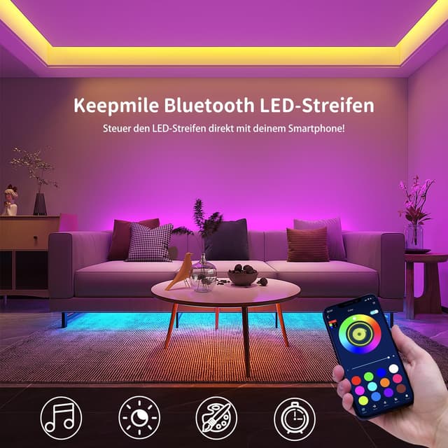 Thumbnail 1 de Keepsmile LED Strip 10M RGB