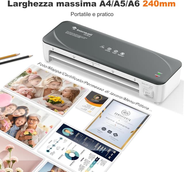 Thumbnail 4 de Bonsaii Laminatrice A4 Bianca 80-125 µm