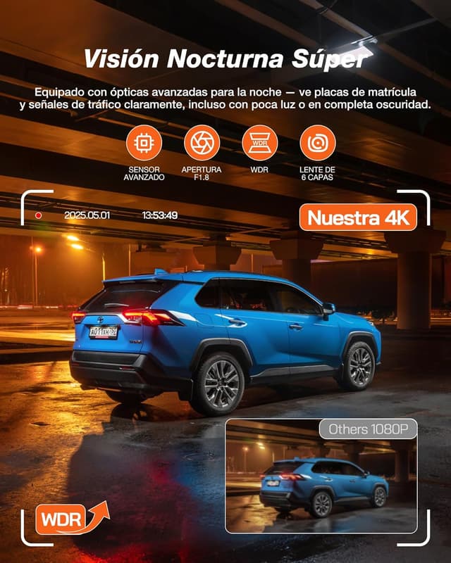 Thumbnail 4 de iZEEKER Dashcam 4K Frontal y Trasera