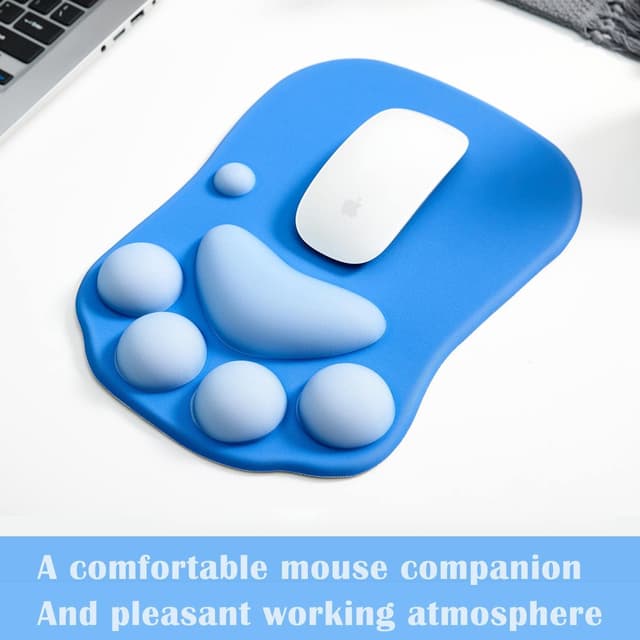 Detalle de Ergonomic Cat Paw Mouse Pad 27x20cm
